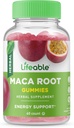 Lifeable Maca Root Gummies | 50mg Maca Root for Women and Men | Great Tasting Maca Supplement | for Energy Support | Vegetarian Maca Gummies for Women and Men | 60 Gummies