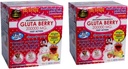 2 Æsker Gluta Berry Glutathione og Collagen Drink Punch