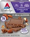 Atkins Endulge Treat, Mandel Craze Bar, 2g Net Carbs, 1g sukker, God kilde til fibre, Keto Friendly, 16 Greve