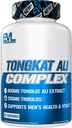 Evlution Nutrition Tongkat Ali - Men’s Health + Vitality Supplement - 800mg Tongkat Ali + 200mg Tribulus - Performance Support - Vegan + Gluten Free Capsules - 30 Servings