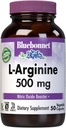 Bluebonnet Nutrition L- Arginin 500mg, Free- Form Aminosyre, nitrogenoxid Precursor, Soy- Free, Gluten- Free, Non- GMO, Kosher Certified, 50 Vegetabilske kapsler, 50 Servering