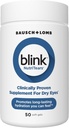 BLINK NutriTears klinisk provet supplement til tørre øjne, Eye Care med Lutein & Zeaxanthin og D-vitamin til Hydrate Øjne fra Indenfor for Long- Lasting Relief, 50 Softgels
