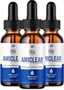 Amiclear Drops Sund Formel - Kosttilskud Drops - Ekstra styrke Amiclear Liquid Drops, Grape Seed, Amiclear Drops Anmeldelser (3 Pack - 180 ML)