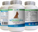Hund sund Coat supplement - Hunde i alt sundhedskompleks - Natural - Bedste Hår Coat Immunoye tænder UTI sundhed - quercetin til hunde - 1 flaske (60 Treats)