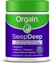 Orgain SleepDeep, Melatonin Sleep Support Support med Magnesium, GABA, L- Theanine, L- Tryptophan, Kamille, Lemon Balm & Valerian Root, Gluten Free, Doctor Formulated - 60 Greve, 30 Day Supply