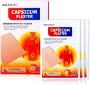 24 stk Capsicum Plaster Capsaicin Patch (7, 09 * 4, 72 in), Porous Capsicum Heat Plaster