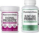 Lægens CHOICE Vaginal Wellness Probiotic 30ct + Bloat & Gas Probiotic 30ct - Månedlig Relief Combo for kvinder