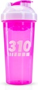 310 Nutrition Protein Shaker Flaske - Holdbar Blender Flaske Shaker for Meal Erstatning Protein Powders, Lemonade Mix, og før træning - BPA- Free & Opvaskemaskine Safe Mixer Cup - Pink