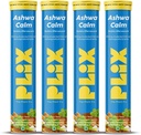 PLIX - PLANTEN FIX KSM- 66 Ashwagandha 300mg Effervescent Kosttilskud til Stress, Mood & Energy Support med vitamin D3 & Brahmi - 60 Vegan, Non- GMO, Glutenfri tabletter, pakke med 4