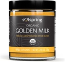 Mercola Solspring Organic Golden Milk Herbal Supplement, 2,64 Oz. (75 g), Vegan Spice Blend med gurkemeje & Ginger, Ikke GMO, Gluten Free, Soy Free, USDA Organic