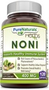 Pure Naturals Noni - 400mg kapsler - 120 kapsler