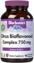 Bluebonnet Citrus Bioflavonoid Complex 750 mg immunsystem Support - Hesperidin Citrus Bioflavonoider fra appelsiner Citroner Grapefrugt & Limes - Non- GMO, Vegan, Gluten- Free - 90 Veggie kapsler