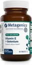 Metagenics E-400 Selenium Supplement - Vitamin E & Selenium Antioxidant Formula with Calcium & Phosphorus - Supports Immune, Skin, Eye & Cellular Health* - Gluten-Free, Vegetarian - 60 Tablets
