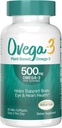 AVEGA-3 Plant- baseret OMEG-3 fra Algal Oil Daily Supplement, 500mg, Understøtter hjerne, Eye & Heart Health, To mini softgel per dag, 60 Greve