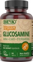 DEVA Vegan Glucosamine MSM & MO, CMO, Gurkemeje, Boswellia Extract med ikke animalske ingredienser, 90 tabletter