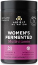 Ancient Nutrition Multivitamin til kvinder, Kvinder Gæret Multivitamin med C-vitamin, D, K, Zink & Magnesium, immunforsvar, Vegan, 60 Ct