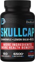 9in1 Skullcap Herb Supplement 5 måneder For sundhed søvn, Mood & immun - 6500mg koncentreret med kamille, Lemon Balm, Passion Flower, Ashwagandha & mere, Non- GMO, Gluten- fri, 150 Vegankapsler