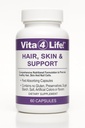 Vita4Life!® Biotin 2000mcg + MSM Hair Growth Vitamins for Women & Men | Hair, Skin & Nail Support Supplement with Vitamin A, E, Zinc | Fast Absorbing Capsules, 60 Count, 30-Day Supply