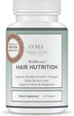 OMI WellBeauty Hair Nutrition, hårvækst supplement til kvinder, Klinisk bevist at reducere hårtab, Læge Formuleret for stærkere tykkere hår med Keratin, Biotin, Zink, 1 flaske, 1-mo levering