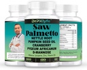 Græskar frø Olie & Hårvækst tillæg med Saw Palmetto til kvinder, DHT Blocker til mænd, PCOS Prostate Sundhed, Pygeum, Lycopene, Herre Sundhed
