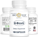 Bio- Tech Pharmacal Kalium Kosttilskud (K- Bicarb, 100 Tæl)