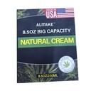 8.5 oz Natural Cream, Stor Kapacitet - All- Natural Formel - Absorber Hurtigt
