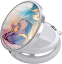Nipichsha Pill Box, Small Pill Case for Purse & Pocket, Cute Travel Medicine Organizer, Portable Medicine Container Holder to Hold Vitamins, Medication, Fish Oil & Supplement, Ink Pink Marble