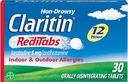 Claritin RediTabs 12 timers allergimedicin, non- Drowsy receptpligtig styrke Allergi Relief, Loratadin Antihistamin tabletter, 30 Greve, pakke med 2