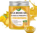 10OZ Frembygget Økologisk Sea Moss Gel, Irish Seamoss Gel Made with Real Fresh Fruit, Gluten- Free & Vegan Friendly & Non- GMO Superfood (Mango Pineapple)