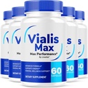 (5 Pack) Vialis Max piller til mænd - Officiel Vialis Max Premium mandlige støtte Formel for hurtig fungerende energi, Endurance og ydeevne, VialisMax kapsler Advanced Formel, 300 kapsler til 5 måneder