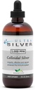 Ultra Silver® Colloidal Silver | 5,000 PPM, 8 Oz (236mL) | Ships as (2) 4 Ounce Glass Bottles | Mineral Supplement | True Colloidal Silver - with Dropper