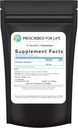 Præskrevet for liv N Acetyl L Glutaminpulver, Pure L Glutaminaminosyrer Supplement (12oz / 340g)