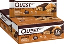 Quest Nutrition Dipped Chocolate Peanut Butter Protein Bars, 18g Protein, 1g Sukker, 3g Net Carbs, Gluten Free, 12 Greve