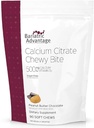 Bariatric Advantage Calcium Citrate Chewy Bites 500 mg - Højt Absorberbare & fordøjelige - Vitamin D3 - Nemt Chewable Calcium supplement - Peanut Butter Chocolate - 90 Greve