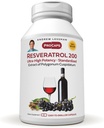ANDREW LESSMAN Resveratrol- 200mg - 30 kapsler - Red Wine 's Beneficial, naturligvis Occurring Antioxidant, Uden alkohol. Tilsætningsstoffer fri