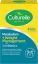 Culturelle Metabolisme + Vægt Management med SlimBiotics ® Probiotiske kapsler - 30 Greve - Hjælper sikkert Administrer vægt - fremmer sund metabolisme og fysisk & mental energi