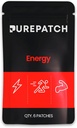 Pure Patch Energy Patch - Plantbaseret Vegansk tematisk Patch - Koffein - CoQ10 - Aminosyrer - Elektrolyter - Non- Ingestible - Vand- resistent - Let på huden - Gluten Free - Lavet i USA - 6 Patches