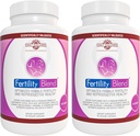 Daily Wellness Fertility Blend for Women - Fertility Supplements for Women, Conception Fertility Prenatal Vitamins, Trying to Conceive Progesterone Supplements, Cycle Support Conception Pills - 2 Pack