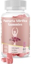 Pueraria Mirifica Gummy Organic Supplement - Pure Root 10: 1 Koncentreret ekstrakt 60 Veggie Gummies, Premium - for transseksuel. Kvinder, mænd...