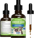 Pet Wellbeing Sneeze Ease for Dogs - Lejlighedsvis Sneezing, Sæsonallergier, Næse & Øjenubehag, Eyebright, Nettles - Veterinarian- Formuleret urtebal Supplement 2 oz (59 ml)