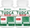 TUDCA Supplements 2400MG, Bile Salts Complex for Liver Detox & Gallbladder Cleanse, Anti-Aging for Men and Women, Digestive Health 120 Capsules