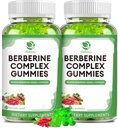 Berberine Complex Gummies- Berberine med Ceylon kanel, gurkemeje, Milk Thistle Bitter Melon for total immunforsvar -120 tællinger