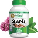 Botanic Choice Sleep- Ez- Powerful Blend of Valerian Extract, Melatonin, Humle, Kava Kava og Lemon Balm til at hjælpe Foster Sove uden Groginess (30 kapsler)