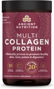 Ancient Nutrition Hydrolyzed Collagen Peptider Powder, Unflavored Multi Collagen Powder Pakninger til kvinder og mænd med C-vitamin, 24 Servering, understøtter hud og negle, Gut sundhed