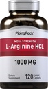 Piping Rock L- Arginin HCl 1000 mg