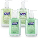 PURELL Advanced Hand Sanitizer Naturals with Plant Based Alcohol, Citrus Scent, 8 fl oz Pump Bottle (Pack of 4) - 9626- 06- ECDECO