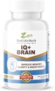 ZEN LIFE HERB IQ+ Brain - Caffeine-Free, Clinically Tested Focus, Concentration, Memory & Energy, Natural Plant-Based Herbal Supplement, No Added Vitamins/Minerals/Mushroom/Sugar (60 Softgels)