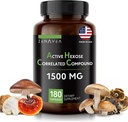 Active Hexose Correlated Compound 180 Caps 1500mg per servering - Vegansk Organic Mushroom supplement Hjælp Support Immunsystem og fremme Natural Killer og T-celler