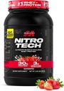 Muscletech Whey Protein Powder (Strawberry, 2.2 Pound) - Nitro-Tech Ultimate Muscle Building Formula with Whey Protein Isolate - 30g of Protein, 3g of Creatine & 6.8g of BCAA - Packaging May Vary