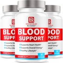 (3 Pack) Trusted Relief Blood Support Capsules - Official TrustedRelief Blood Support Vitamin Pills, Natural Trusted Relief Advanced Premium Formel Wellness & Ovious Health, 90 Kapsler til 3 måneder